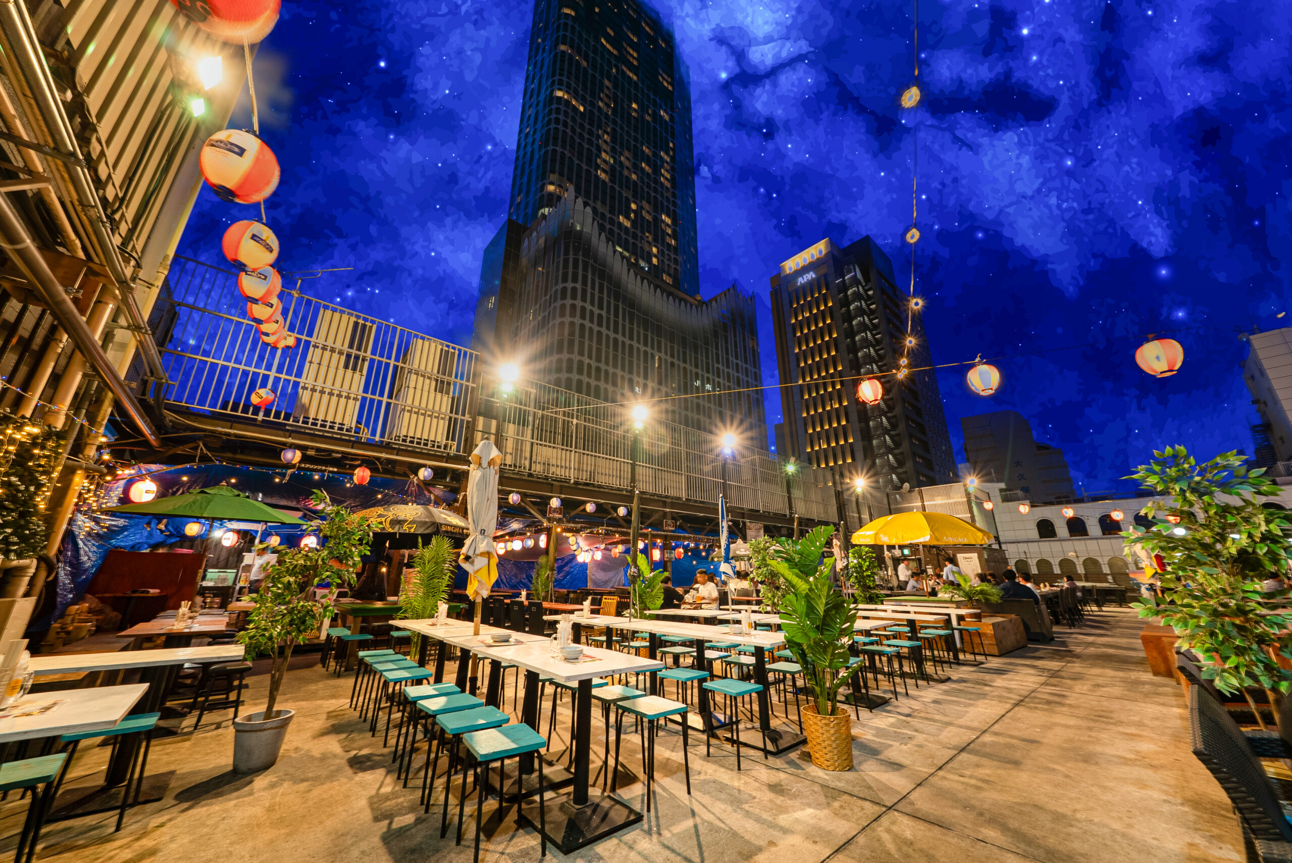Laguna 新宿の屋上テラスビアガーデン