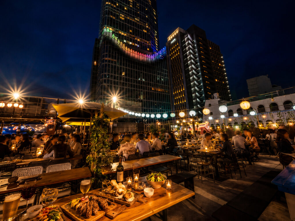 新宿ビアガーデン Blue Lagoon